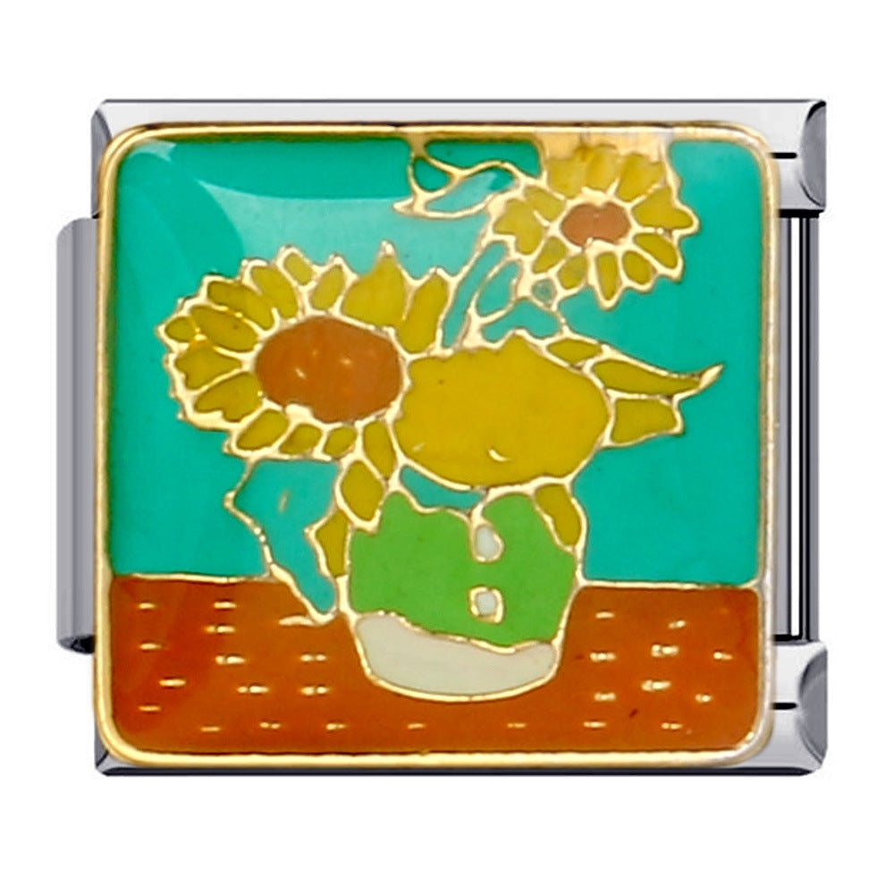 Wholesale Italian Charm Bracelet 9mm DIY Splicing Removable Stainless Steel Composable Bracelet ACC-BT-QiYing006