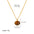 Wholesale  18K Gold Tiger Eye Oval Pendant Necklace