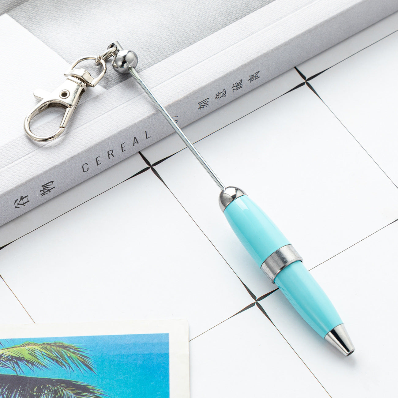 Wholesale Mini Beadable Keychain Pen DIY Beaded Office Supplies Teacher Gifts ACC-PN-Huah008