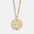 Wholesale Round 12 Zodiac Signs Full Diamond Coin 12 Zodiac Signs Necklace