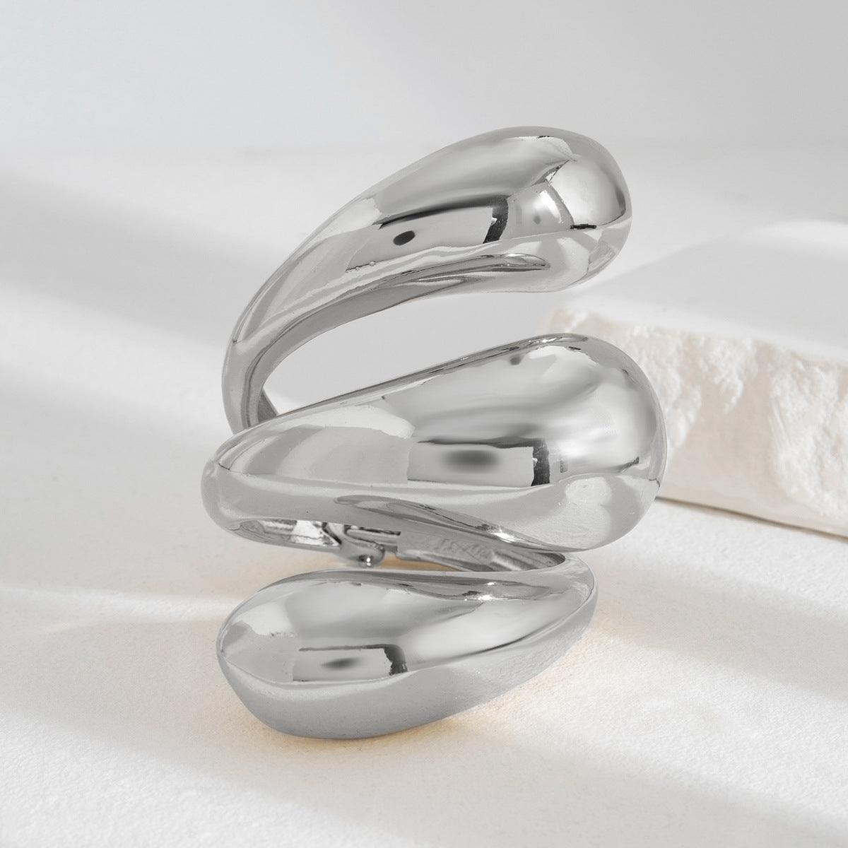 Wholesale Spiral teardrop open bracelet alloy bracelet set