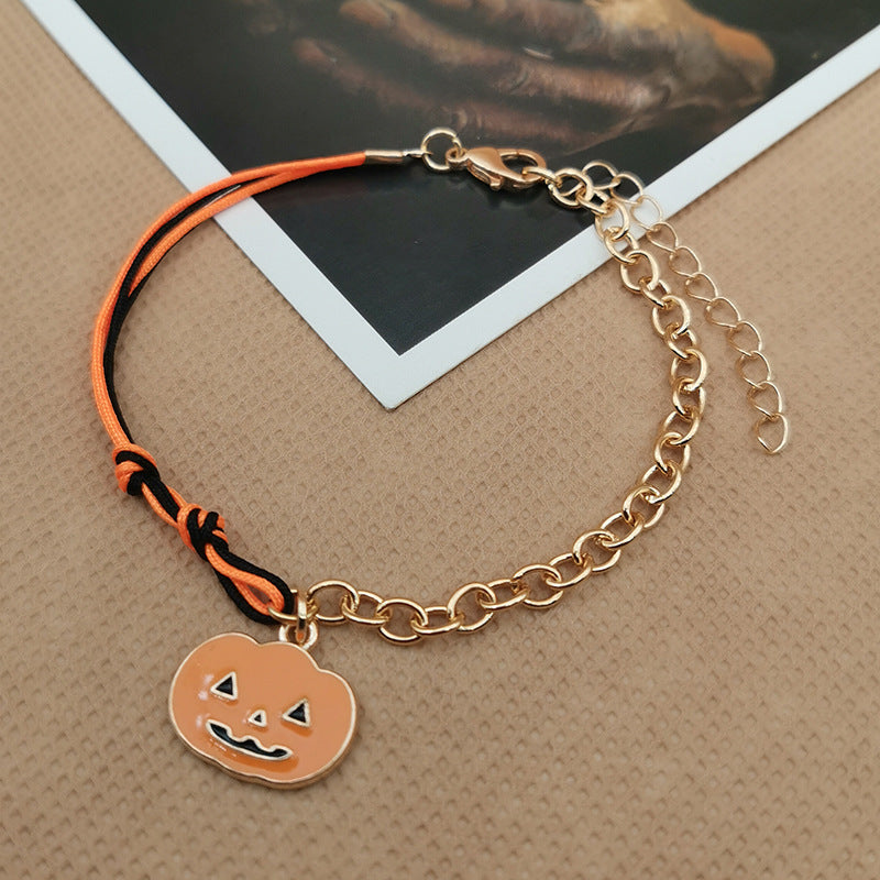 Wholesale Halloween Chain Splicing Spider Ghost Bracelet ACC-BT-Haol001