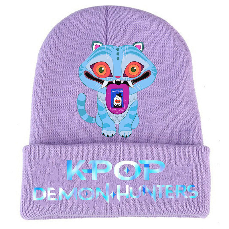 Wholesale kpop anime cartoon knitted hat Beanie