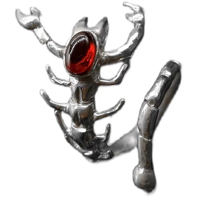 Wholesale Animal index finger ring 3D scorpion diamond ring