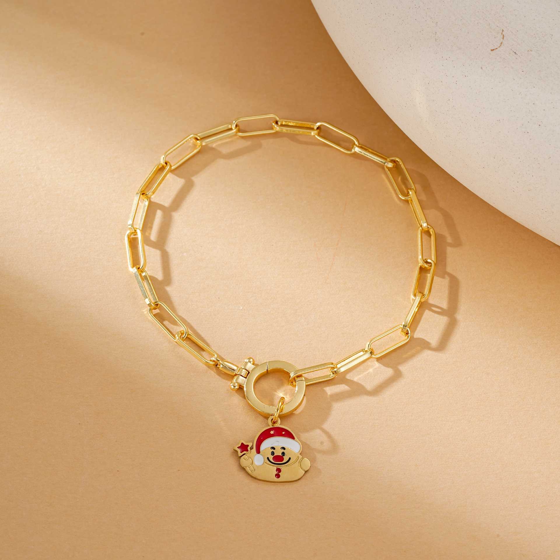 Wholesale Christmas Cartoon Oil Drop Bracelet