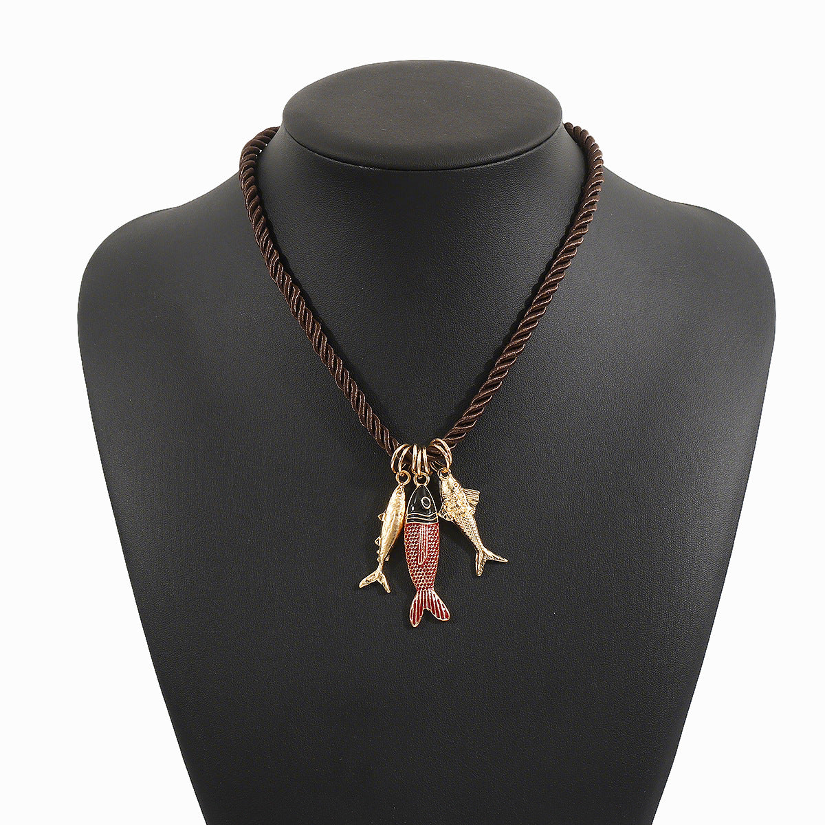Wholesale Bohemian Personality Enamel Fish Pendant Earrings