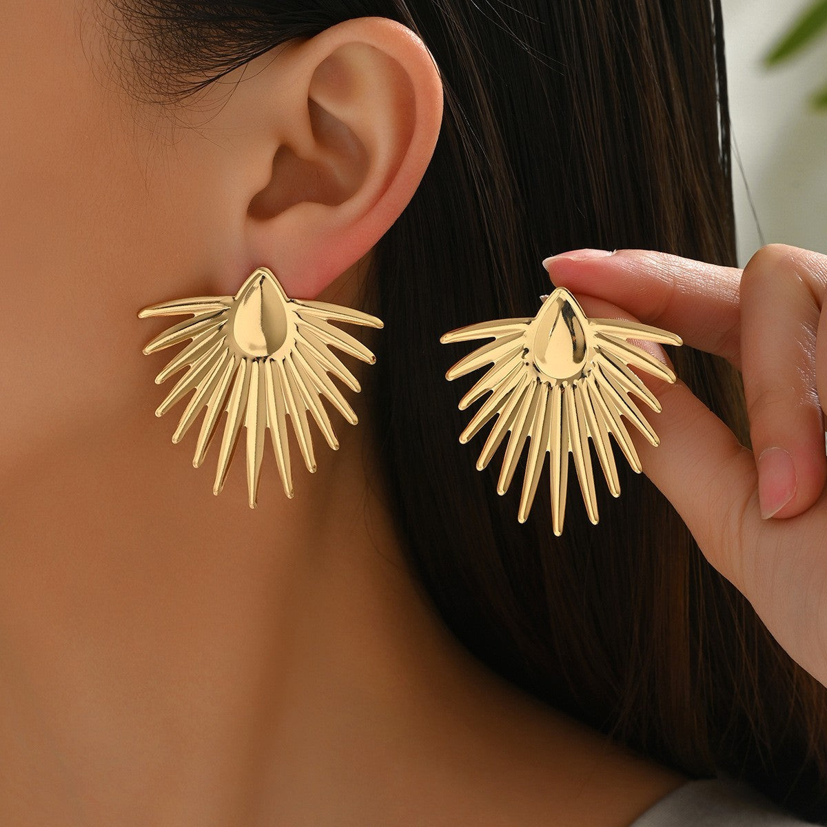 Wholesale Zinc Alloy Geometric Conch Starfish Stud Earrings for Women