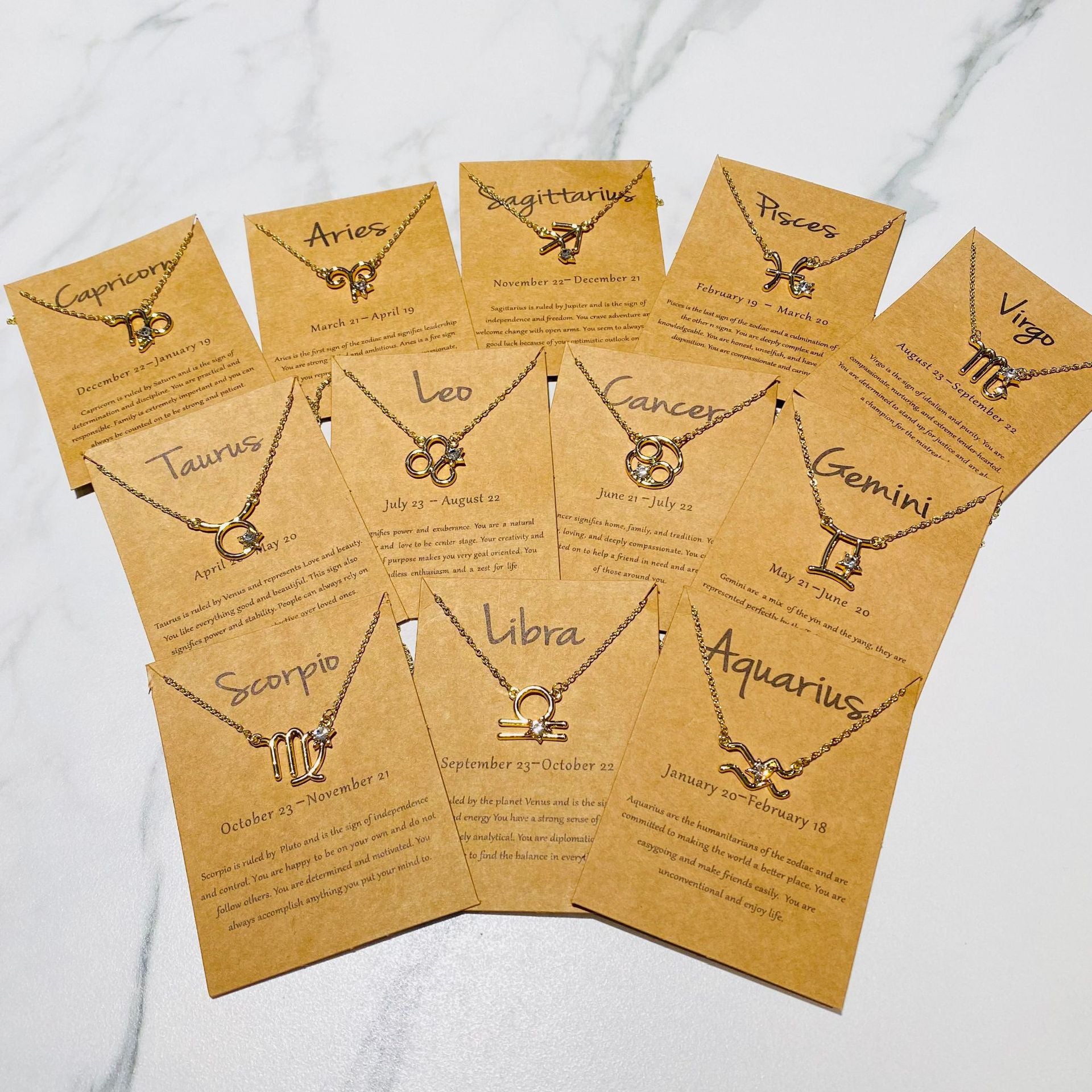 Wholesale 12 constellation necklace  12 constellation alloy diamond rhinestone clavicle chain