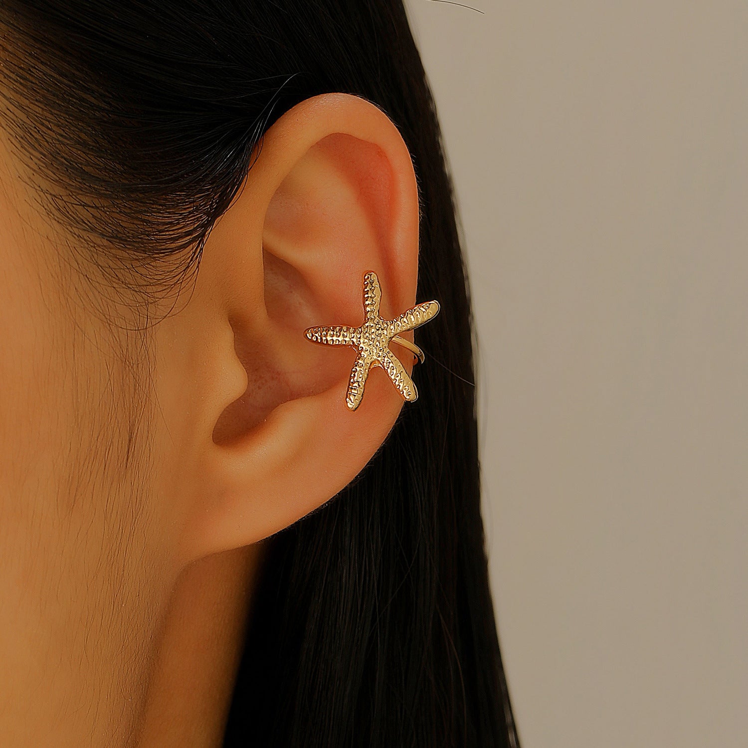 Wholesale  Sun Moon Flower Ear Clip  Earrings