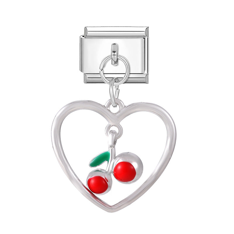 Wholesale Italian Charm Bracelet 9mm DIY  Fresh and Exquisite   Stainless Steel Composable Bracelet