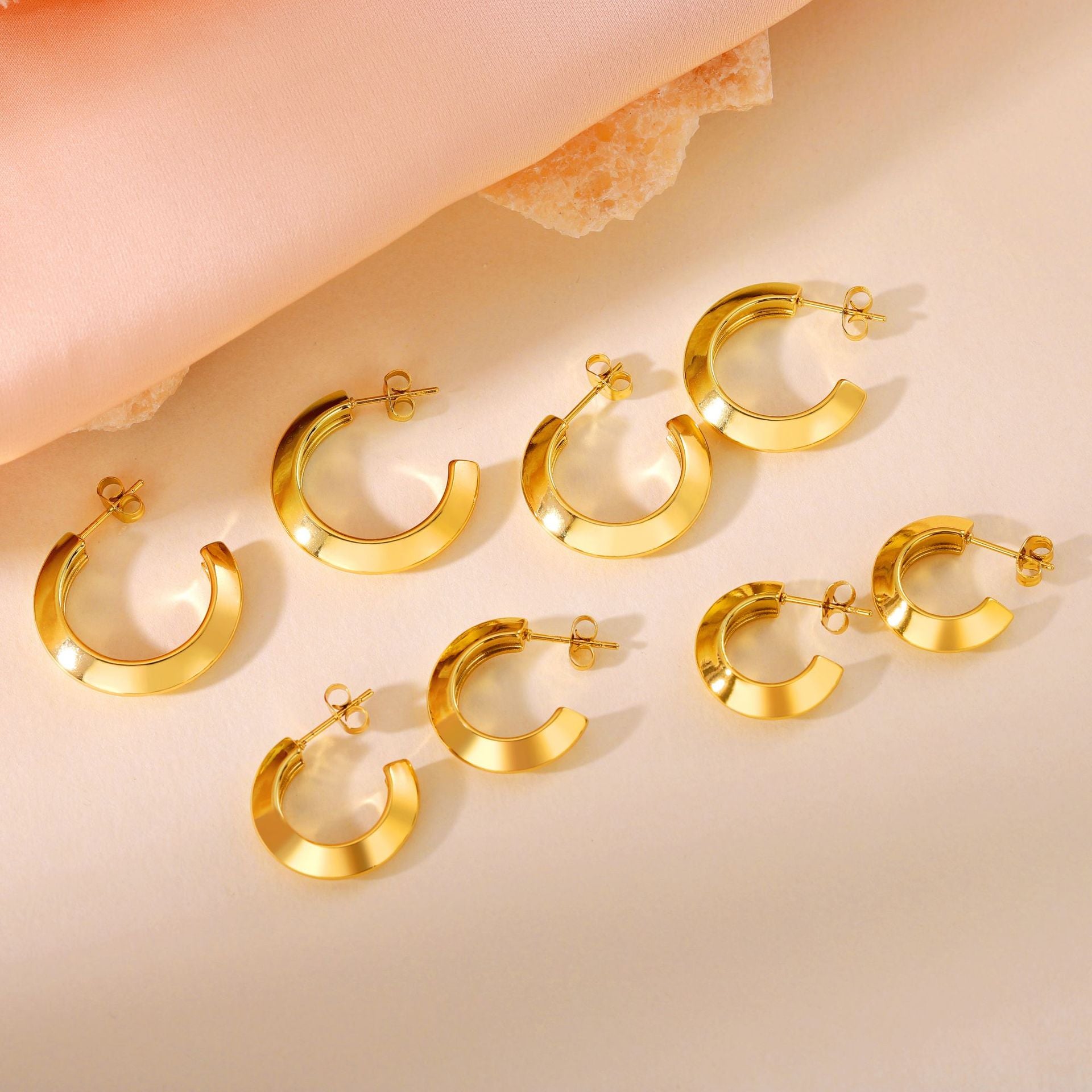 Wholesale  Hypoallergenic Jewelry  Titanium Steel Earrings