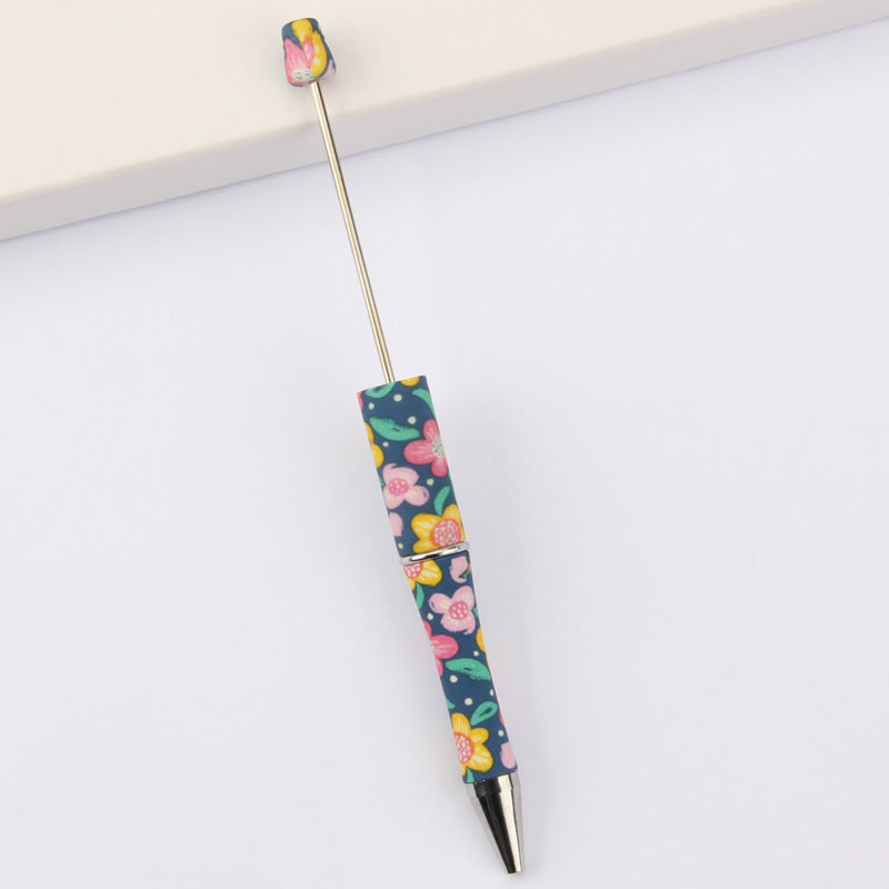 Wholesale Beadable Pens Leopard Print Floral Cow Independence Day Print DIY Beaded Pens ACC-PN-JinBN015