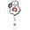 Wholesale Halloween Ghost Series Acrylic Retractable Rotating Badge Keychain