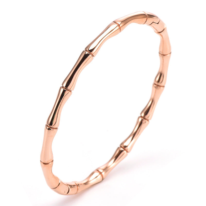 Bracciale in acciaio inossidabile di bambù all'ingrosso