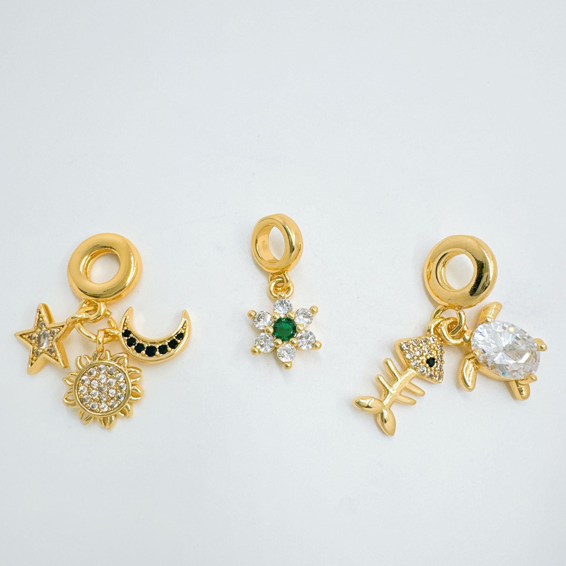 Wholesale Gold Plated Copper Ocean Series Charm Pendant Necklace Women Trendy Fashion Accessory