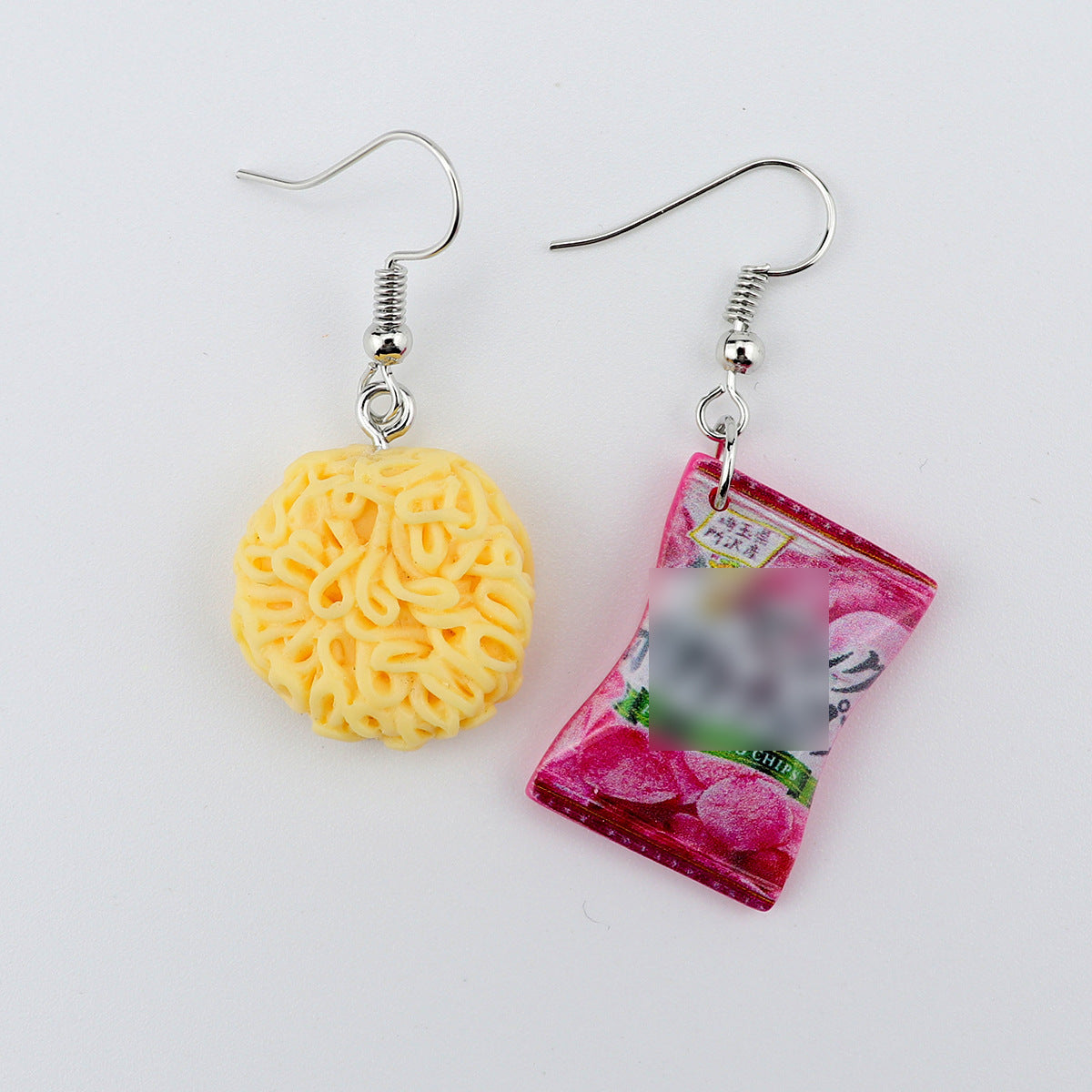 Wholesale  10pcs Creative  Fries Instant Noodles Earrings