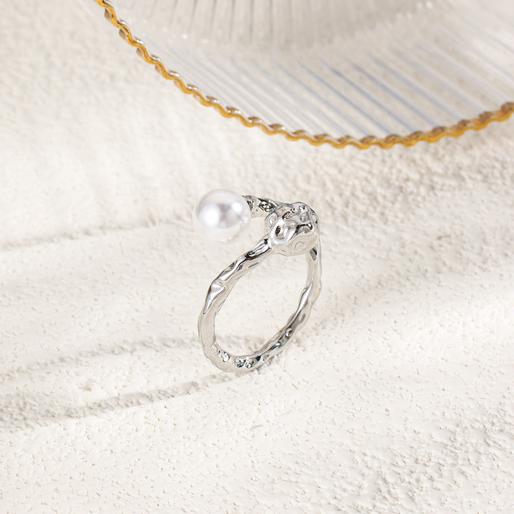 Wholesale 18k copper plated snake head adjustable ring