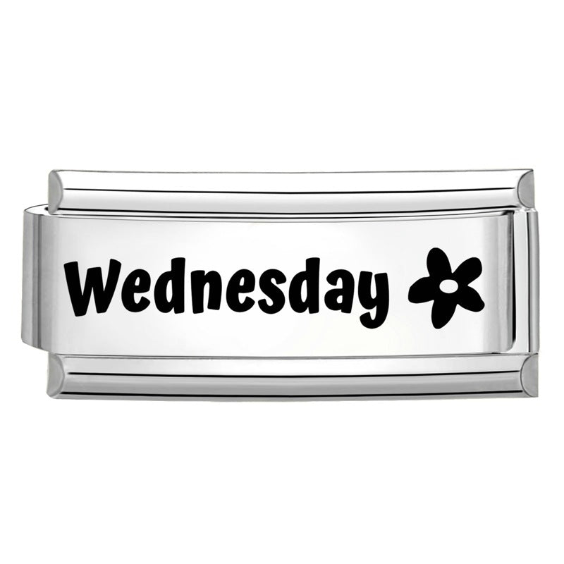 Wholesale Italian Calendar-Themed DIY Modular Bracelet Black White Stainless Steel for Jewelry Accessory Everyday Wear