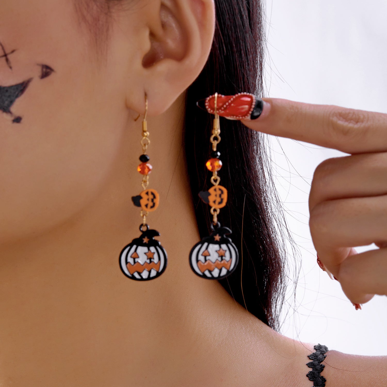 Boucles d'oreilles acryliques de la chauve-souris