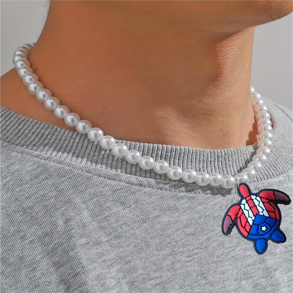 Wholesale American Independence Day Series Pearl Necklace