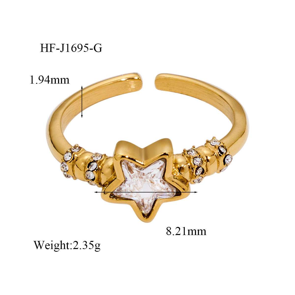 Wholesale Stylish Open Ring Titanium Steel Fashion Accessory for Everyday Wear