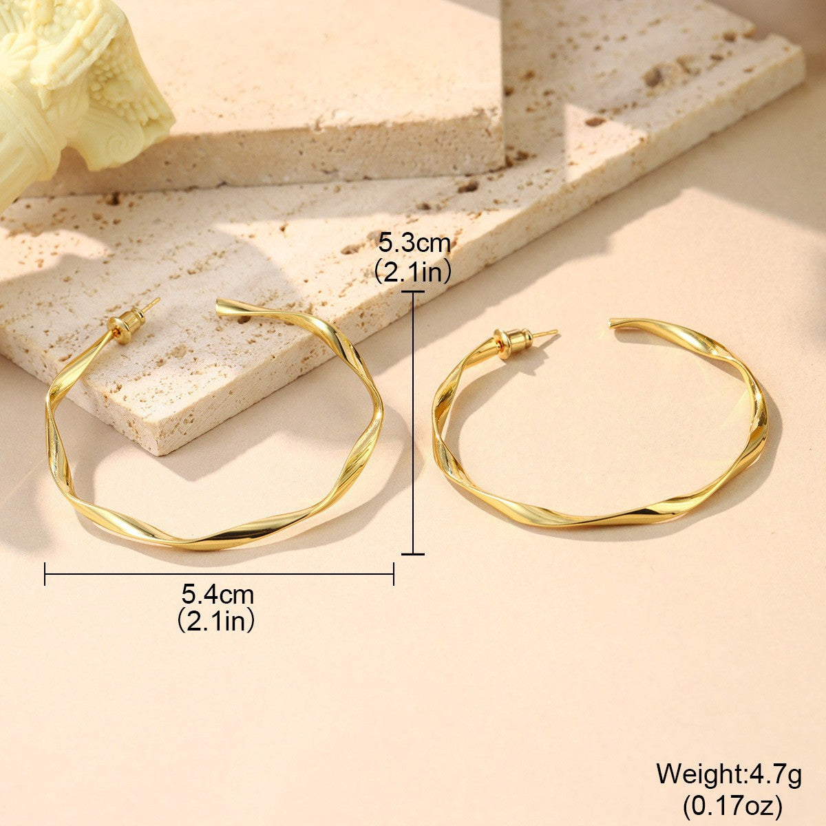 Wholesale  Geometric Heart Shaped Earrings