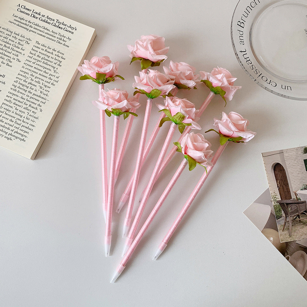 Wholesale  Cute Rose Ball Pen Ballpoint Pen