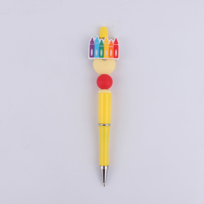 Wholesale Creative Cartoon Mom Series Silicone Beaded Ballpoint Pen