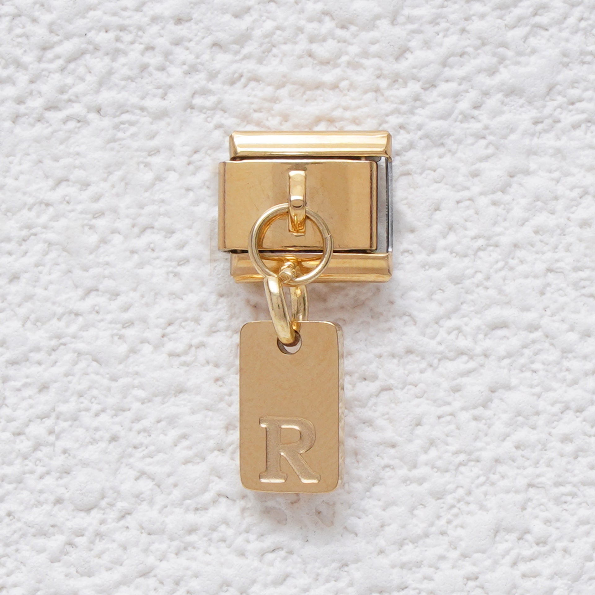 Wholesale 5pcs Italian Charm Bracelet 9mm DIY Splicing Letter Series Stainless Steel Composable Bracelet