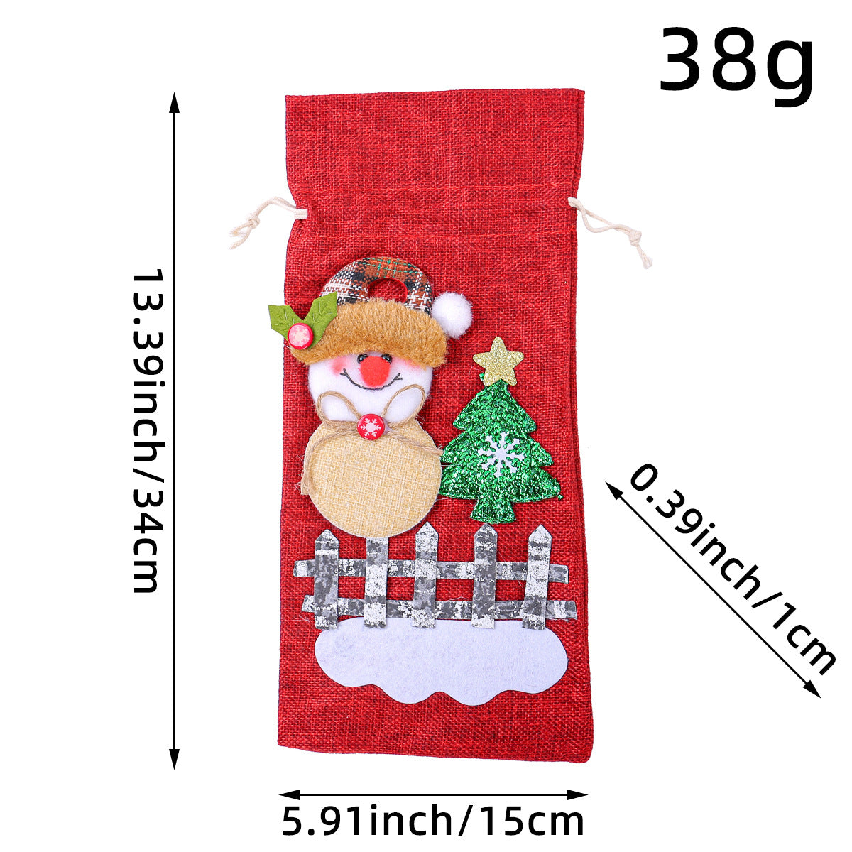 Wholesale Christmas Party Supplies Christmas Decorations Old Man Red Wine Bag