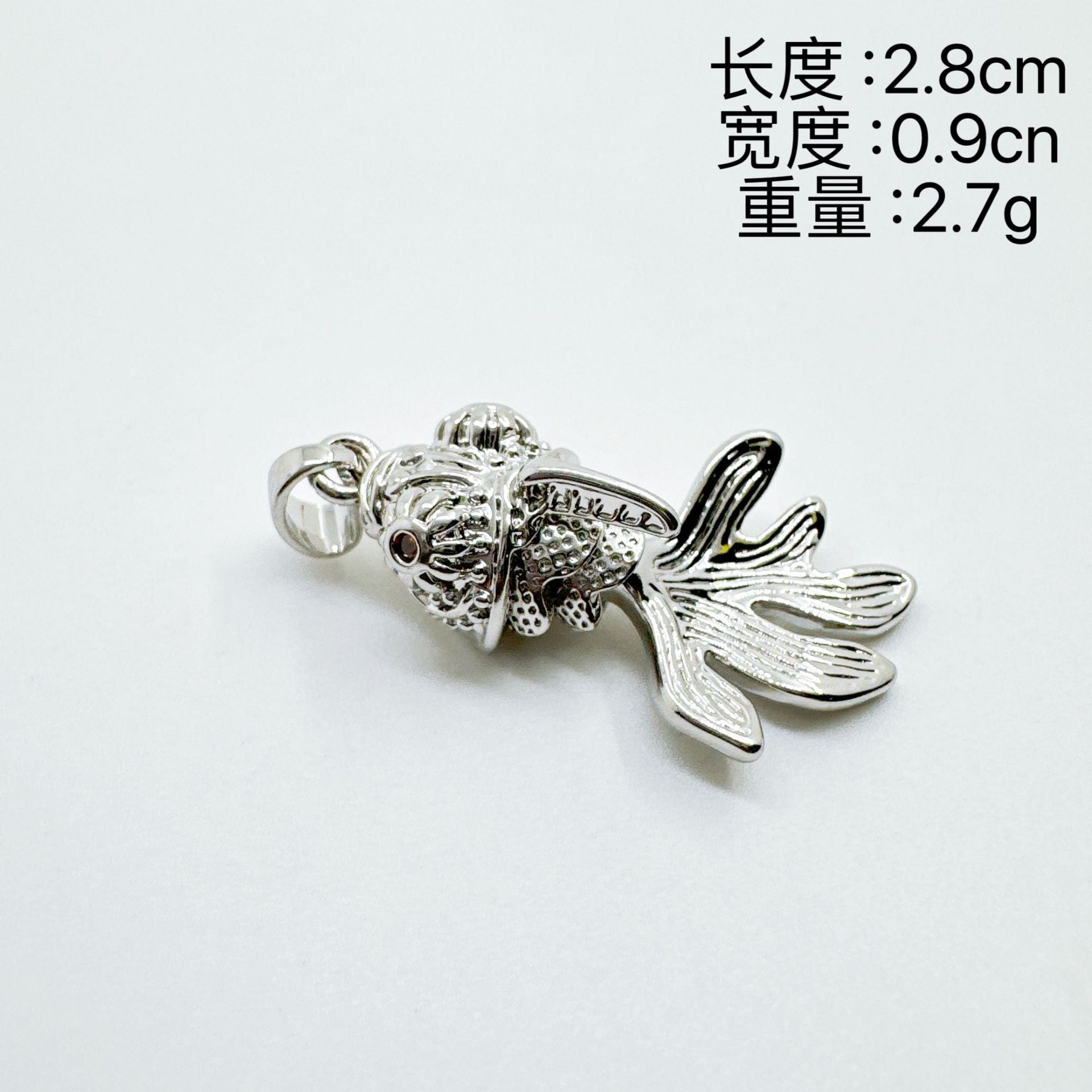 Wholesale Colorful Copper 18K Gold Plated Goldfish Pendant DIY Jewelry Accessory for Gift or Resale