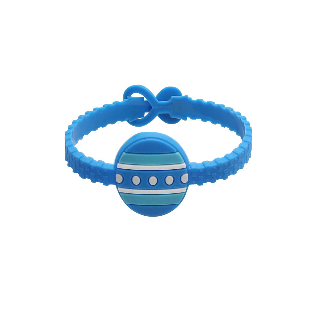Wholesale Easter Egg Spring Eco-friendly PVC Bracelet