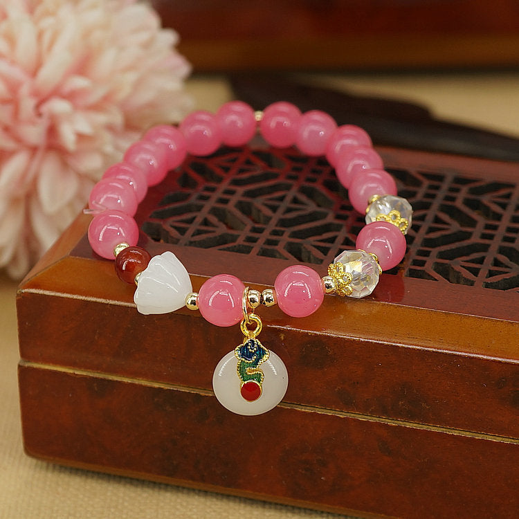 Wholesale Mixed Material Glass Inlay Jewelry Accessory Resale Gift