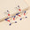 Wholesale  Independence Day Festival Elements Red White Blue Tri-color Flat Printing Acrylic Earrings