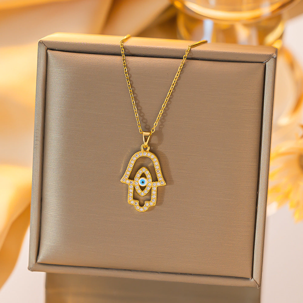 Wholesale Evil Eye Pendant Necklace Blue Eye Design for Everyday Gift Boutique Jewelry Accessory