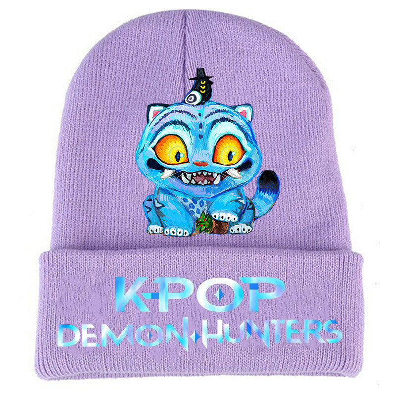 Wholesale kpop anime cartoon knitted hat Beanie