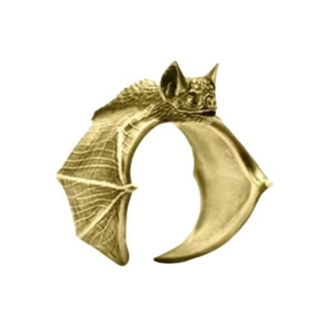 Wholesale Copper Bat Ring Vintage Style Adjustable Jewelry Accessory for Men