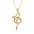 Wholesale 18K copper gold plated popular jewelry snake-shaped element pendant necklaces