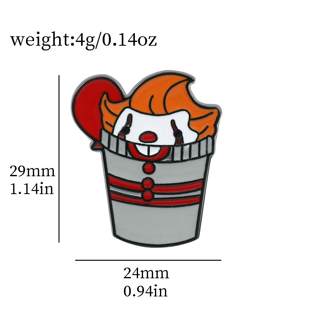 Wholesale Halloween milk tea cup shape  brooch