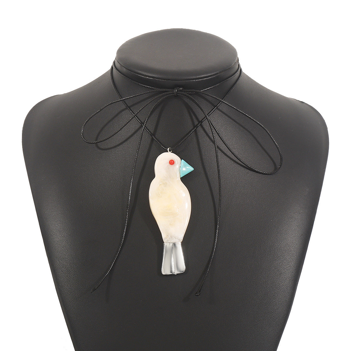 Wholesale Cute Resin Bird Pendant Long Necklace  Same Personality Art Necklace