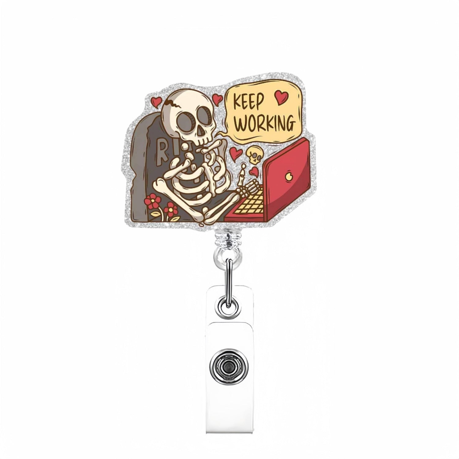 Wholesale  Ghost Badge Reels Keychains