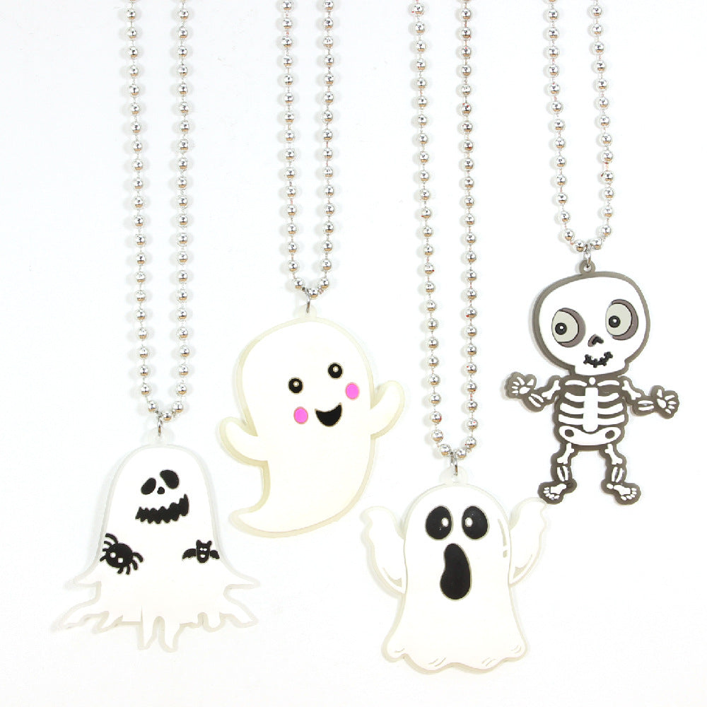 Wholesale Halloween Ghost PVC Necklaces ACC-NE-Shengh001