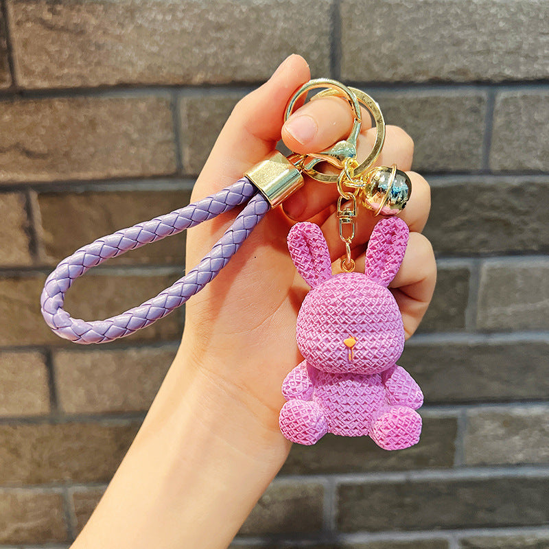 Wholesale Resin Rabbit Keychain Cute Keychain ACC-KC-JuCai001
