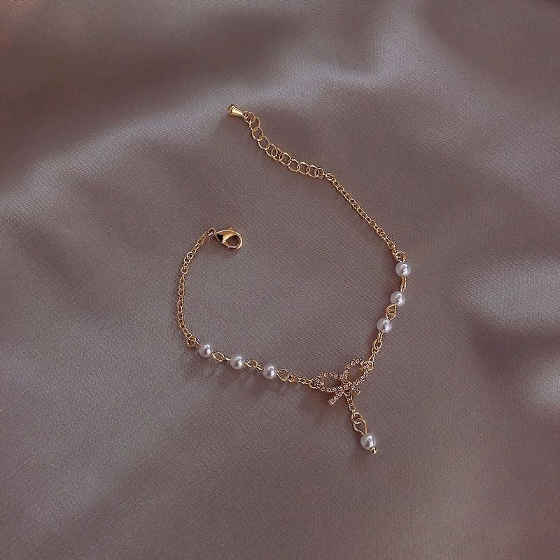 Wholesale Trendy Bow Bracelet Women S Korean Sweet Simple Design Jewelry Accessory For Resale
