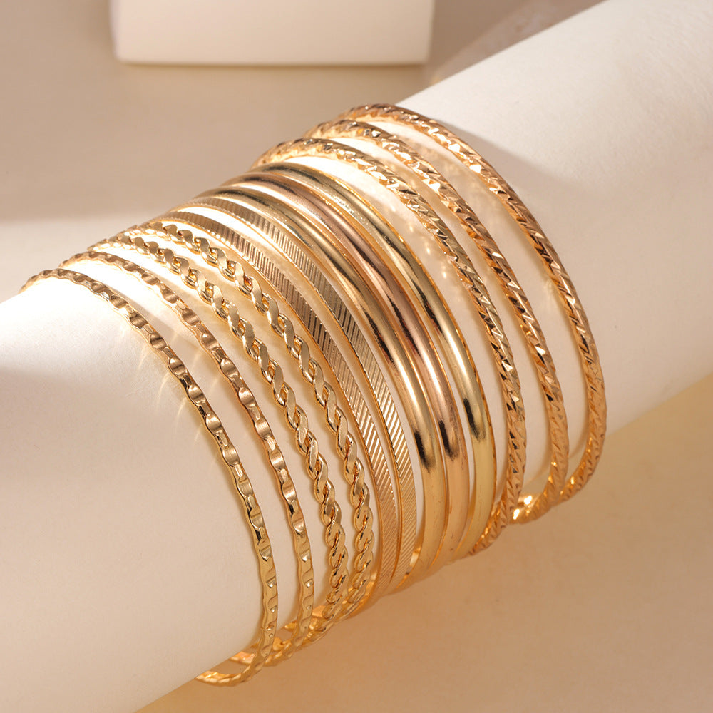 Wholesale Layered Cross &  Flower Pendant Jewelry Set,  Alloy Bracelet Bangle,  Boutique Resale