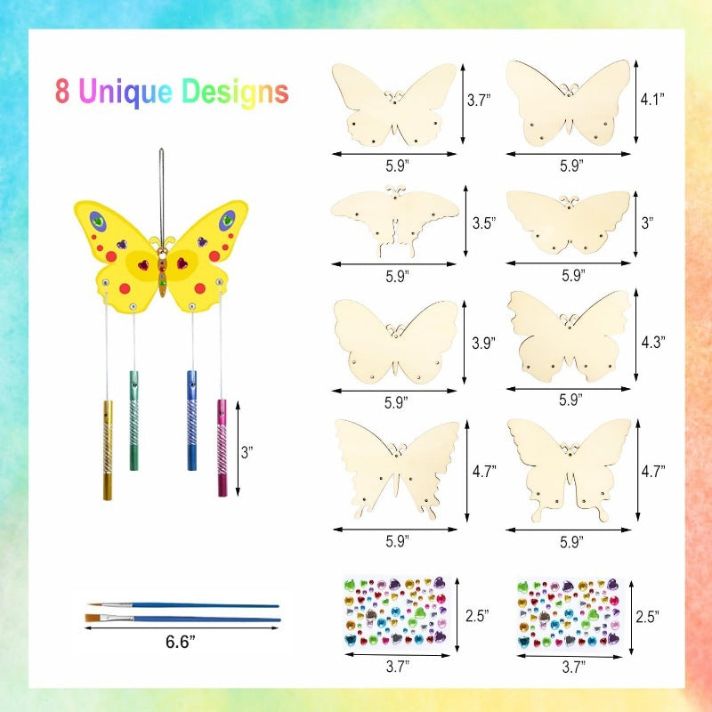 Wholesale  DIY butterfly wind chime handmade material bag