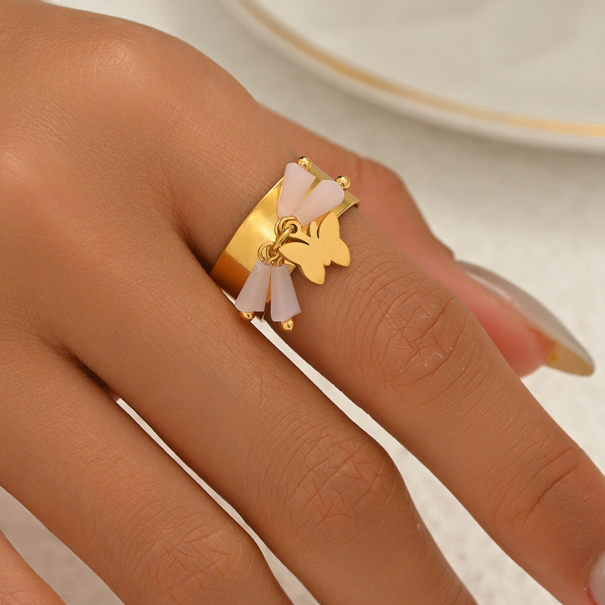 Wholesale Geometric Drop Oil Ring