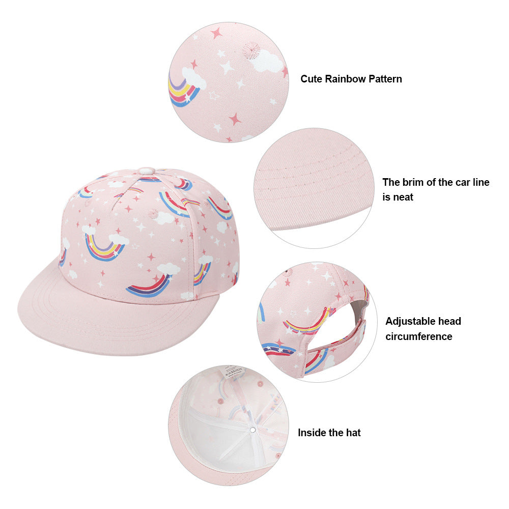 Wholesale Flat Brim Cartoon Print Children's Baseball Cap ACC-KH-Xiami001