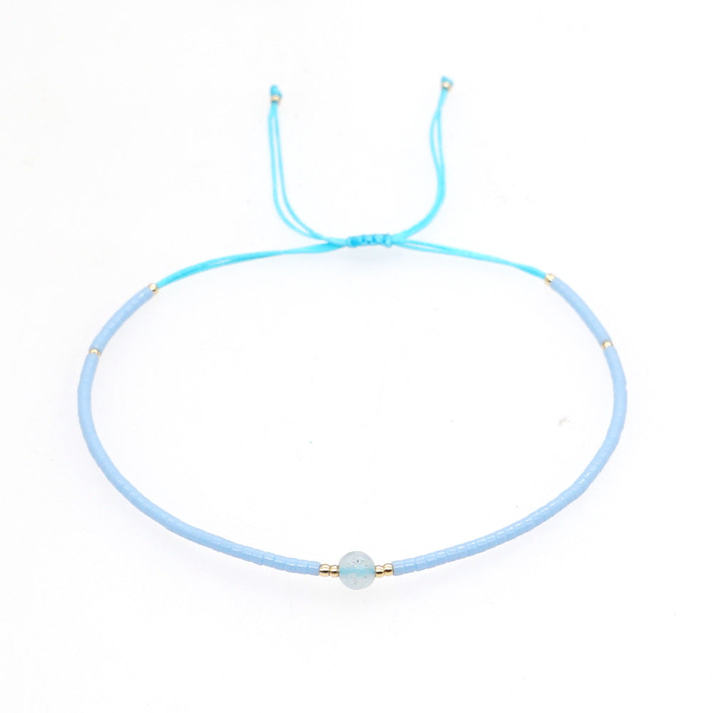 Bracelet perlé naturel de style bohème en gros