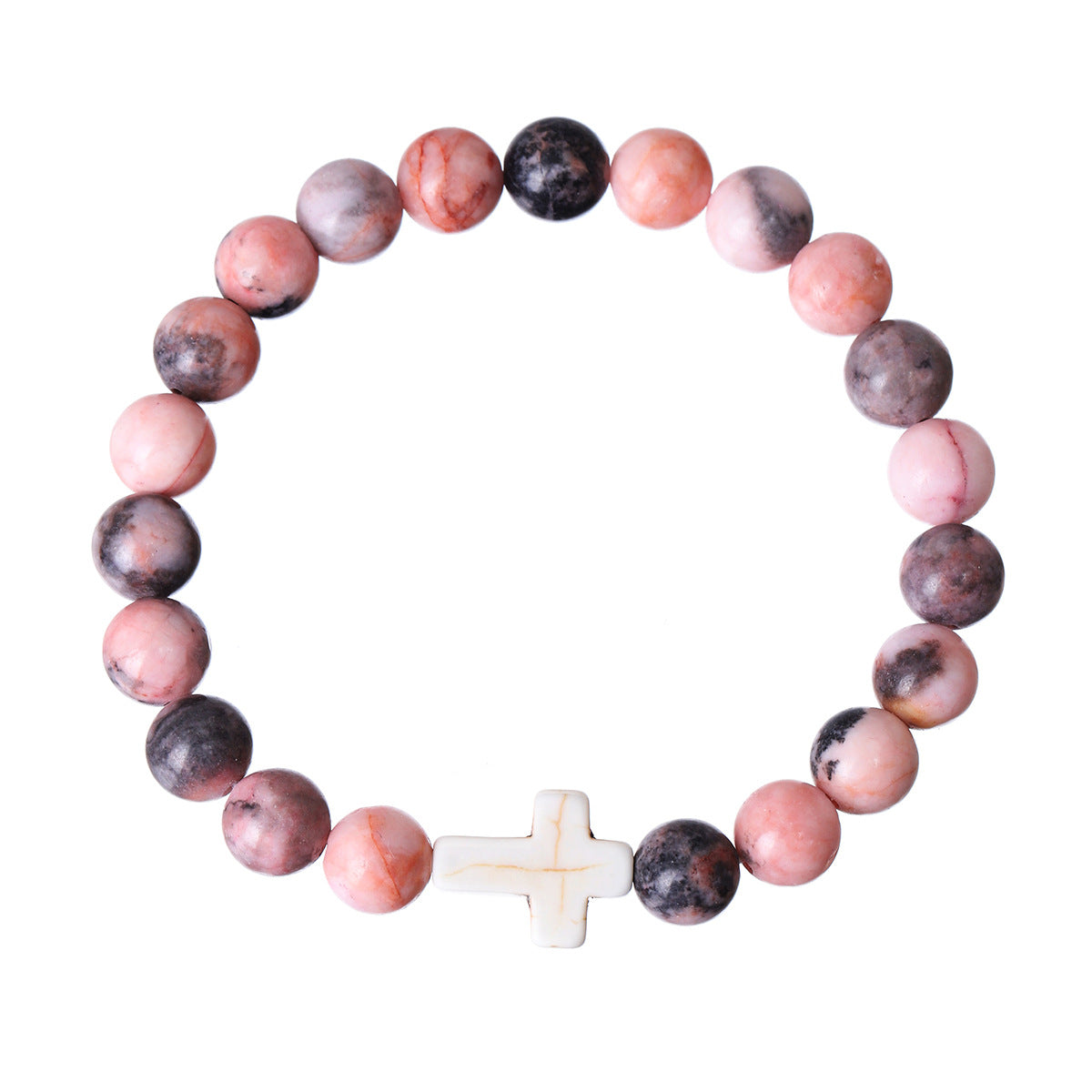 Wholesale  mixed color cross beaded bracelet